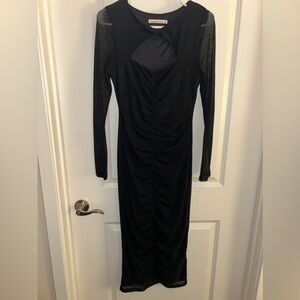 Abercrombie & Fitch black long sleeve cut out dress. Size small